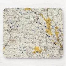 Topographic and Glacial Map of New Hampshire Mouse Pad