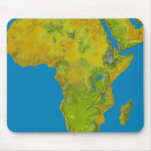 Topographic view of Africa Mousepad