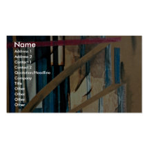 Torn curtains, mixed media, collage on paper business cards