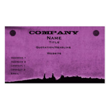 Torn Paper Business Card, Purple