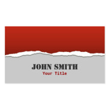 Torn Paper Design Business Card
