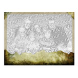 Torn paper template postcard