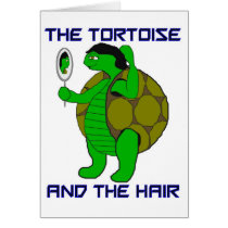 Tortoise and the Hair Card (blank inside) cards