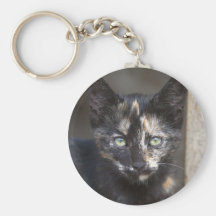 Tortoiseshell Kitten Keychain