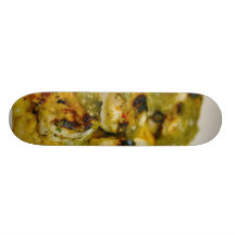 Tostadas Shrimp Cooking Food Dinner Salsa Skateboard Deck