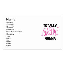 Totally Awesome Nonna Pink T-shirts and Gifts Business Card Templates
