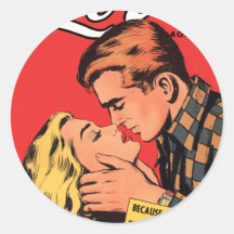 Totally in Love Round Sticker