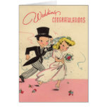 Totally Retro Wedding Congratulations Greeting Cards