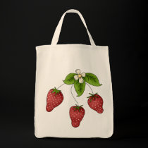 Tote Bag Grocery Strawberries bags