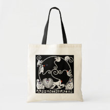 Tote: Jugendstil - Affentheater Canvas Bags