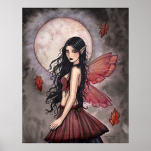Touch of Autumn Fairy Poster