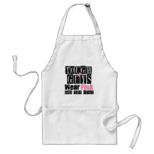 Tough Guys Wear Pink For The Cure Apron