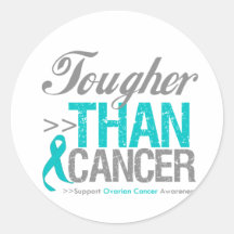 Tougher Than Cancer - Ovarian Cancer Sticker