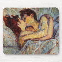Toulouse-Lautrec In Bed The Kiss Mouse Pad