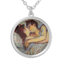 Toulouse-Lautrec In Bed The Kiss Necklace