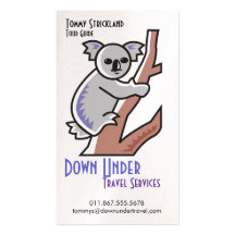 Tour Guide_Down Under Travel Business Card Template