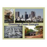 Tourist sites Georgia Postcard
