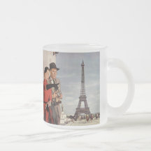 Tourists Travelling Paris Sightseeing Eiffel Tower Mug