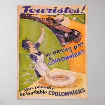 Tourists Vintage Ad Print