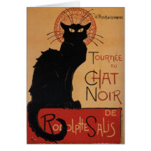 Tournée du Chat Noir, Théophile Steinlen Greeting Card