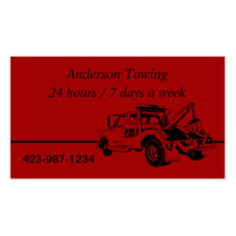 Tow Truck  Business Card