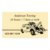Tow Truck  Business Card
