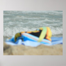 Towel on The Beach Posters