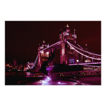 Tower Bridge And The Girl and Dolphin Statue Art Photo