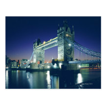 Tower Bridge at Dusk Postcard