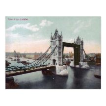 Tower Bridge London Vintage Postcard