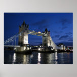 Tower of London Bridge Poster
