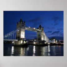 Tower of London Bridge Poster