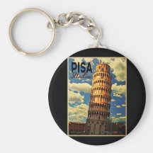 Tower Of Pisa ltaly Keychain