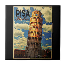 Tower Of Pisa ltaly Tile