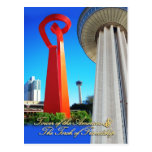 Tower of the Americas & Torch of Friendship, TX Postcard