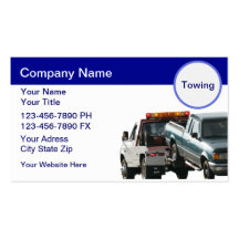 Towing Business Cards