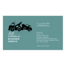 Towing Roadside Wrecker Service Business Card