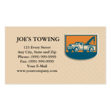 Towing Service Business Card