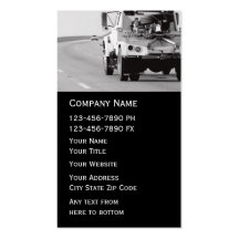 Towing Wrecker Business Card