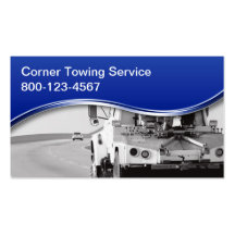 Towing Wrecker Business Cards