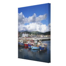 Town and Harbour, Dingle, County Kerry, Gallery Wrapped Canvas