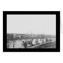 Town of Fredericksburg, VA 1863 Greeting Cards