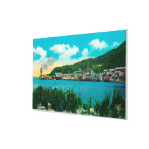 Town View of Latouche, AlaskaLatouche, AK Canvas Prints