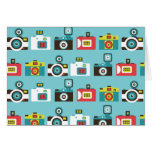 Toy Cameras (Blue) Blank Note Card