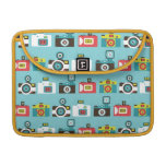 Toy Cameras (Blue) Flap Sleeve Sleeve For MacBook Pro