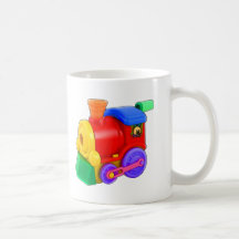 Toy Train Locomotive Coffee Mugs