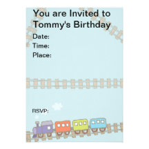 Toy Trains Invite
