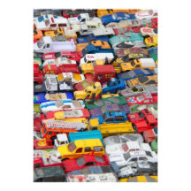 Toy Vehicles Invitation