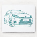 Toy Yaris hybrid 2013 Mouse Pads