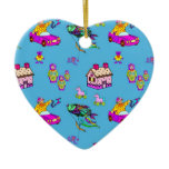 Toys – Pink Dollhouses & Turquoise Kites Christmas Tree Ornament